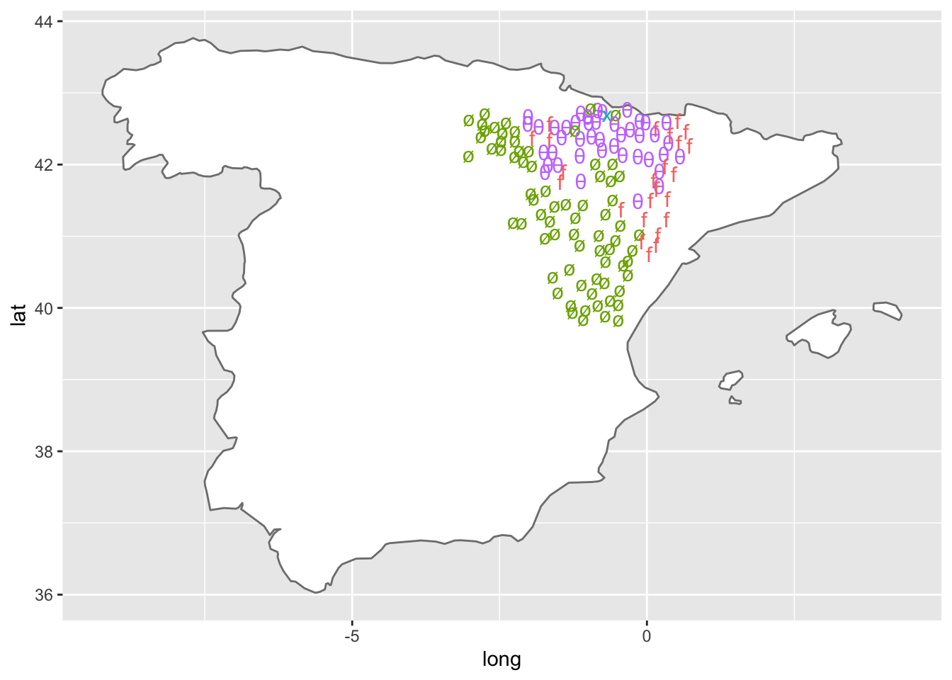 Figura 7. Simplificado los casos de _li_ a ø