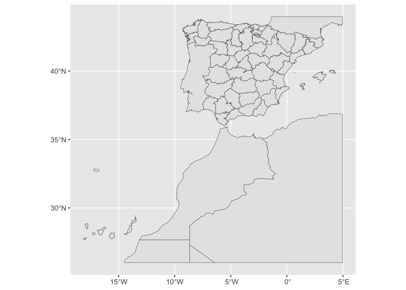 Los territorios recogidos en el BCN500 del Instituto Geográfico Nacional